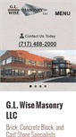 Mobile Screenshot of glwisemasonry.com